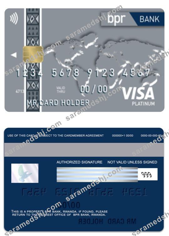 Rwanda BPR Bank visa platinum card